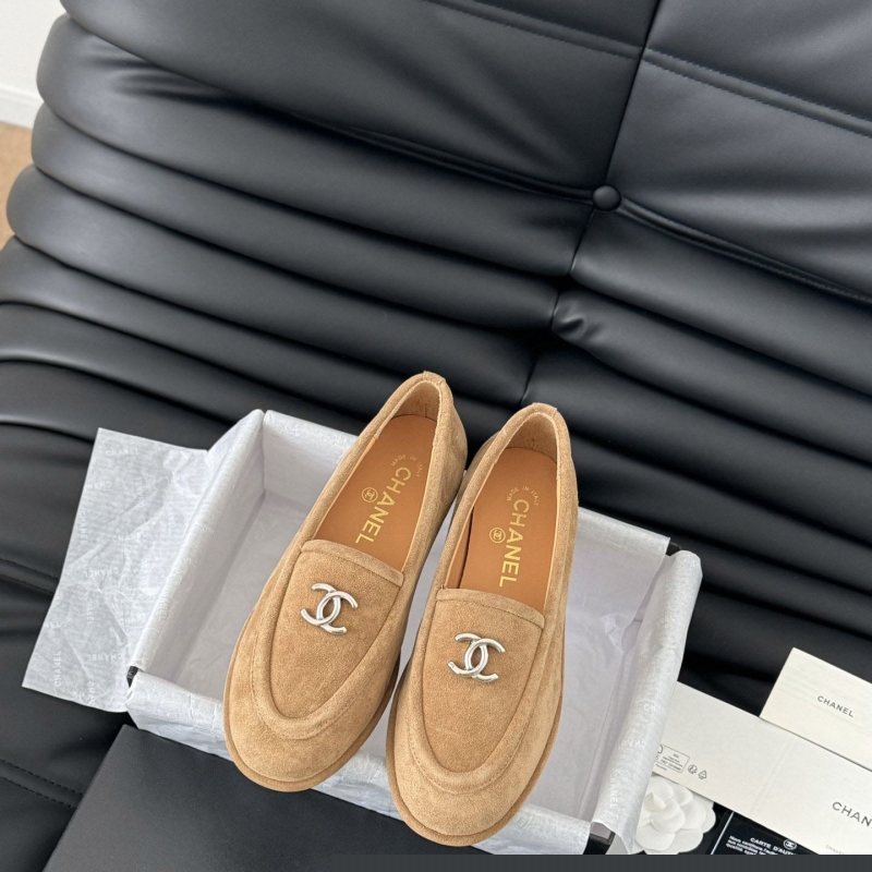 Ch*el leather shoes
